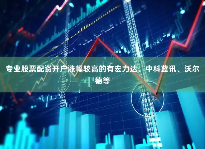 专业股票配资开户涨幅较高的有宏力达、中科蓝讯、沃尔德等